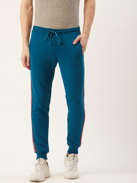 

Mast & Harbour Men Teal Blue Solid Slim Fit Joggers