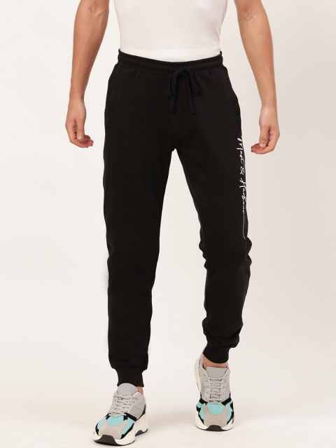 

Mast & Harbour Men Black Solid Straight Fit Joggers