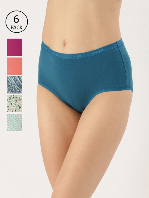 

Amante Women Pack Of 6 Hipster Briefs, Blue