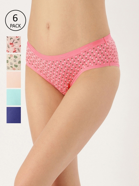 

Amante Women Pack Of 6 Hipster Briefs, Navy blue