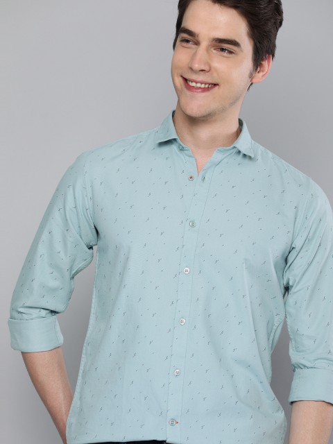 

Mast & Harbour Men Blue Slim Fit Printed Casual Shirt