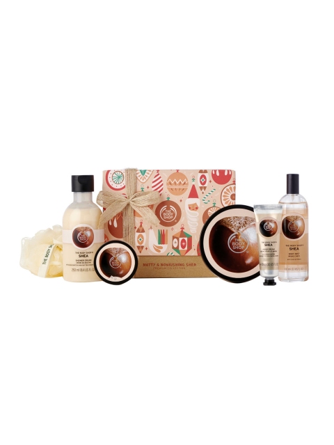 

The Body Shop Nutty & Nourishing Shea Premium Collection Bath & Body Gift Set, Brown