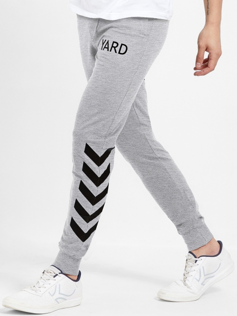 

Maniac Men Grey Melange Solid Joggers