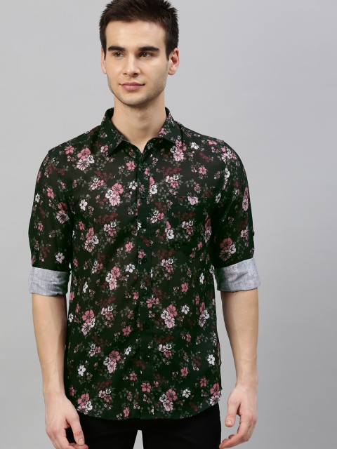 

Anouk Men Brown & Pink Regular Fit Printed Casual Shirt