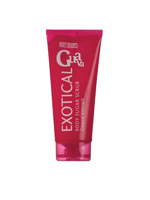 

mades Unisex Body Resort Guava Exotical Body Sugar Scrub 250 ml, Pink