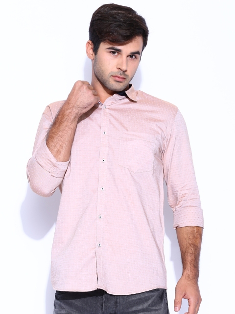 

Independence Club Beige Slim Fit Smart Casual Shirt