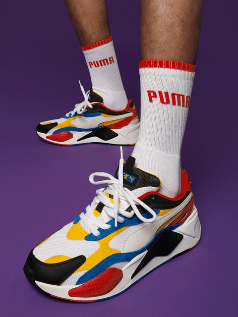 

Puma Unisex White RS-X PUZZLE Sneakers