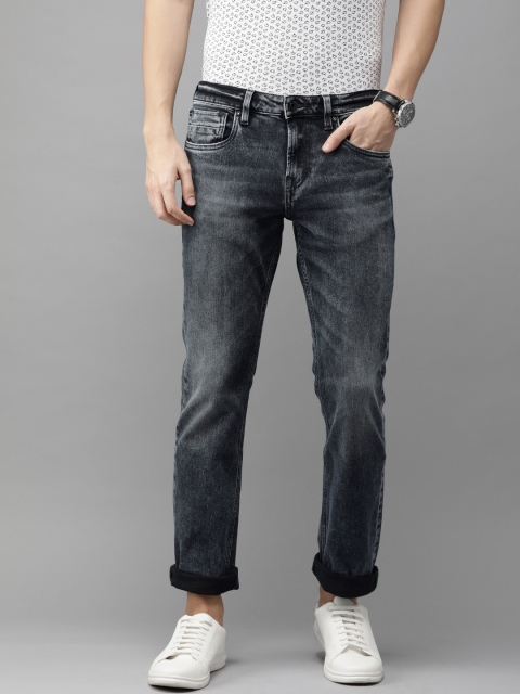 

Jack & Jones Men Blue Clark Regular Fit Low-Rise Clean Look Stretchable Jeans