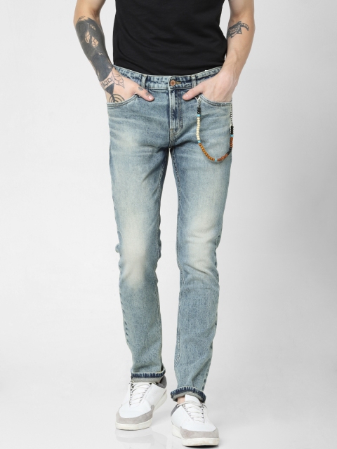 

Jack & Jones Men Blue Ben Skinny Fit Low-Rise Clean Look Stretchable Jeans