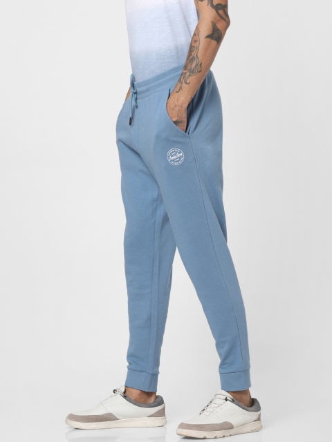 

Jack & Jones Men Blue Solid Straight Fit Joggers