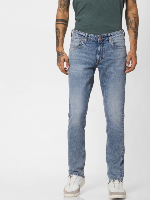 

Jack & Jones Men Blue Glenn Slim Fit Low-Rise Clean Look Stretchable Jeans