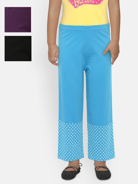 

Lil Orchids Girls Pack of 3 Track Pants, Blue