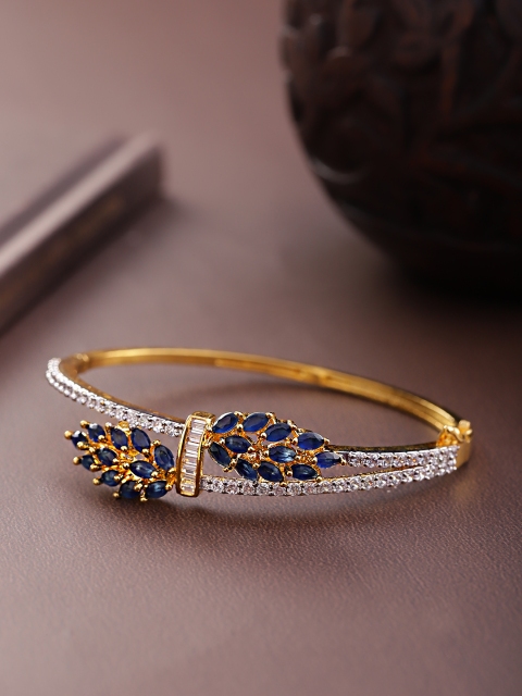 

Priyaasi Blue Gold-Plated Stone-Studded Handcrafted Bracelet