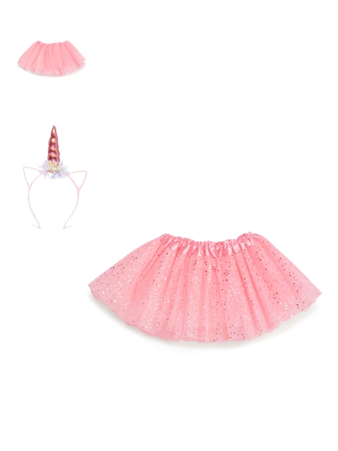 

Toniq Kids Girls Pink Set of Hairband & Skirt