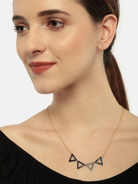 

ToniQ Gold-Toned & Blue Minimal Necklace
