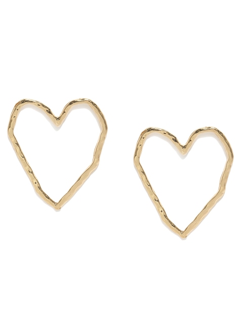 

ToniQ Gold-Toned Heart Shaped Studs