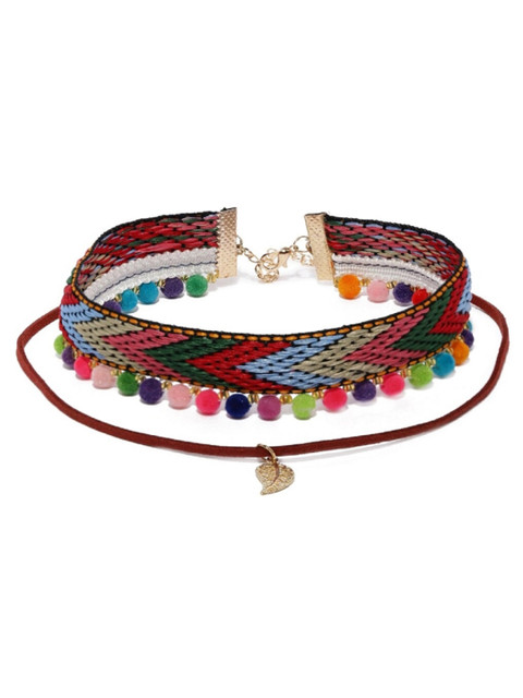 

ToniQ Women Multicoloured Choker Necklace, Multi
