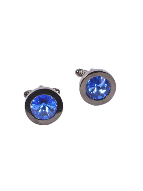 

Alvaro Castagnino Silver-Toned & Blue Cufflinks
