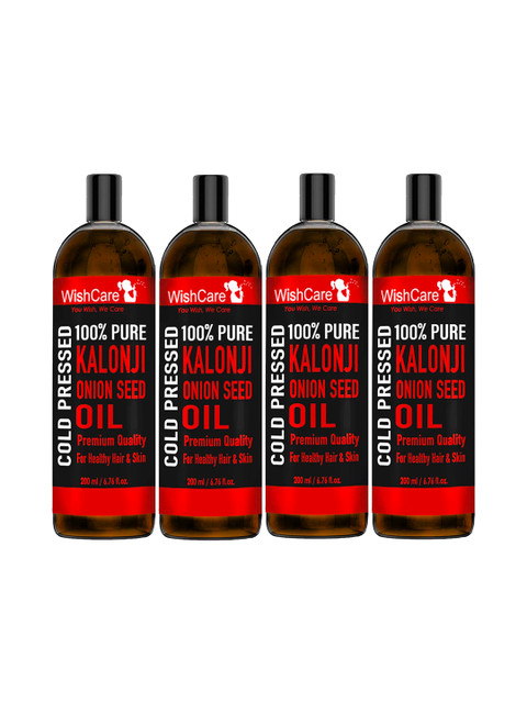 

WishCare Pack of 4 Cold Pressed Kalonji Black Seed Oil - 200 Ml
