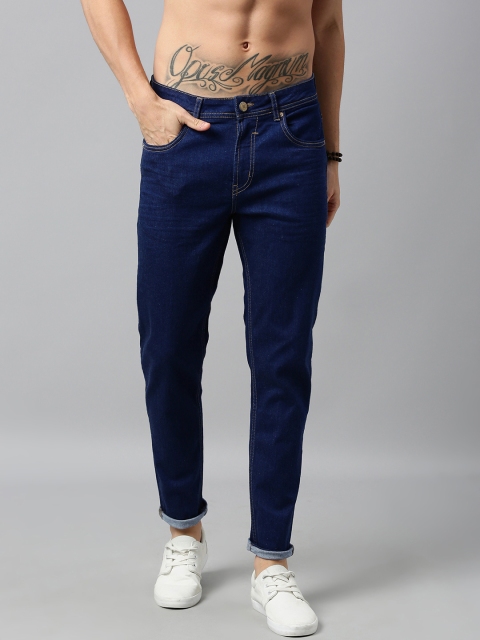 

Roadster Men Blue & Black Regular Fit Printed Joggers