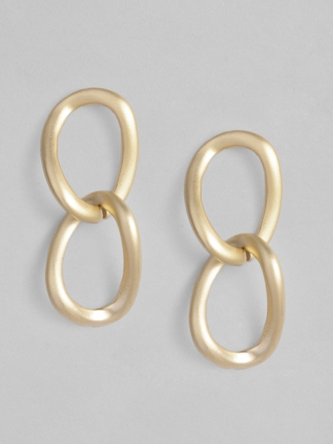 

CORSICA Gold-Toned Geometric Drop Earrings