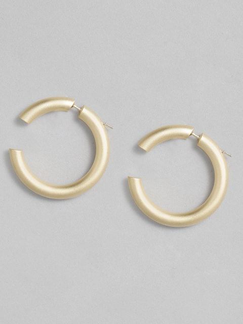 

CORSICA Gold-Toned Contemporary Half Hoop Earrings