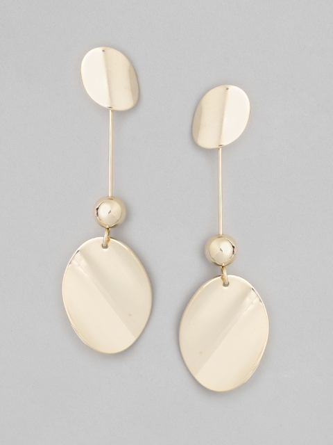 

CORSICA Gold-Toned Contemporary Drop Earrings