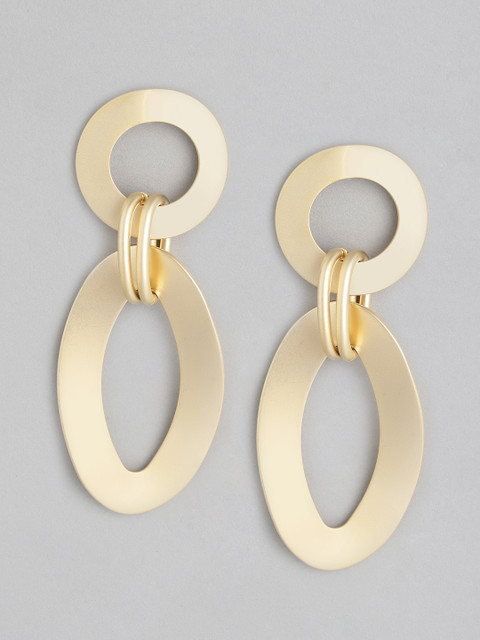 

CORSICA Gold-Toned Contemporary Drop Earrings