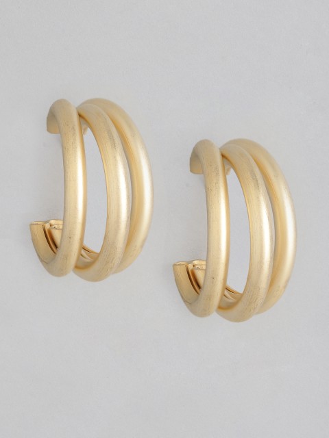 

CORSICA Gold-Toned Circular Half Hoop Earrings