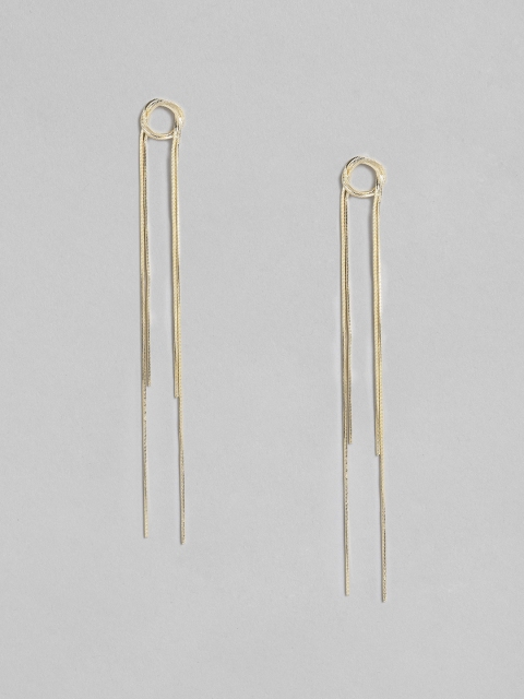 

CORSICA Gold-Toned Contemporary Drop Earrings
