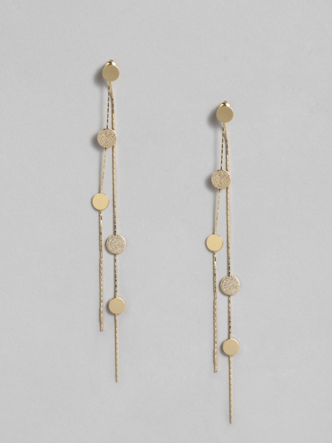 

CORSICA Gold-Toned Contemporary Drop Earrings