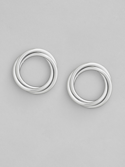 

CORSICA Silver-Toned Circular Studs