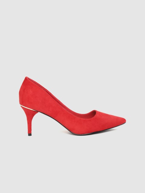 

all about you Women Red Solid Pumps