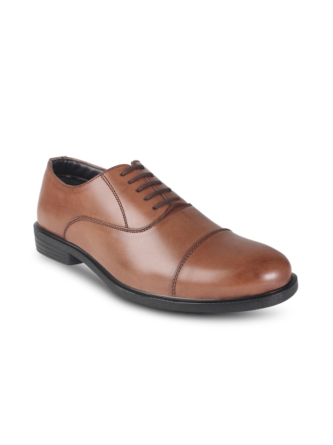 

Vardhra Men Brown Solid Formal Oxfords