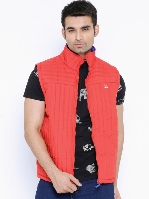 

Pure Play Red Hallave Padded Sleeveless Jacket