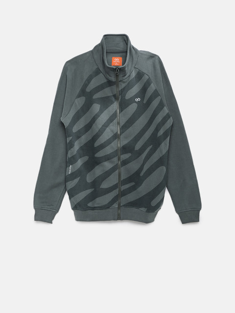 

Pure Play Men Grey Printed Sweatshirt