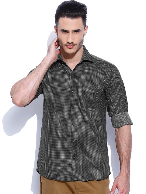 

Four One Oh Black Slim Casual Shirt