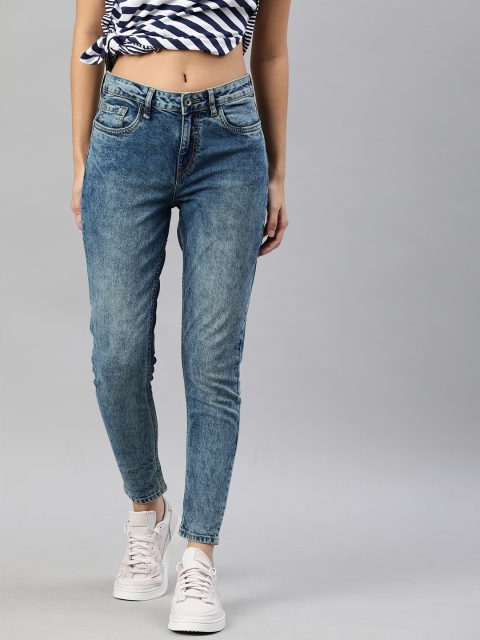 

Roadster Women Blue Skinny Fit Mid-Rise Clean Look Stretchable Jeans