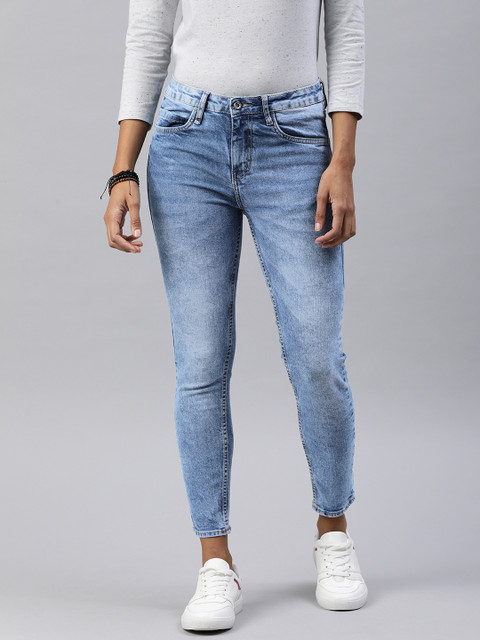 

Roadster Women Blue Skinny Fit Mid-Rise Clean Look Stretchable Jeans