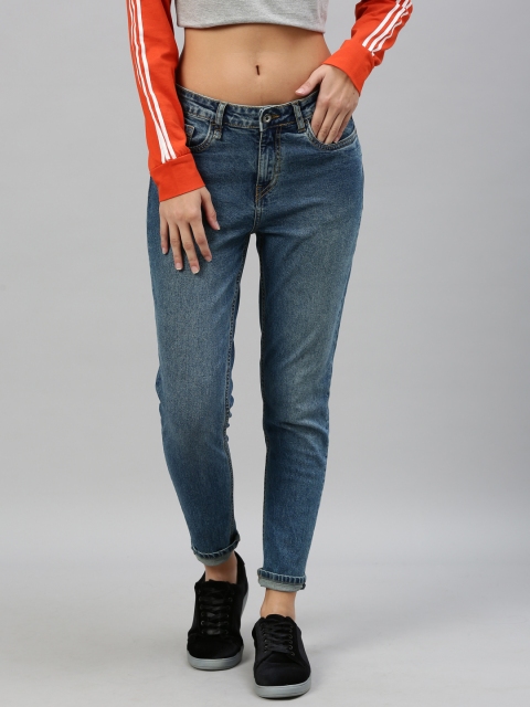 

Roadster Women Blue Skinny Fit Mid-Rise Clean Look Stretchable Jeans