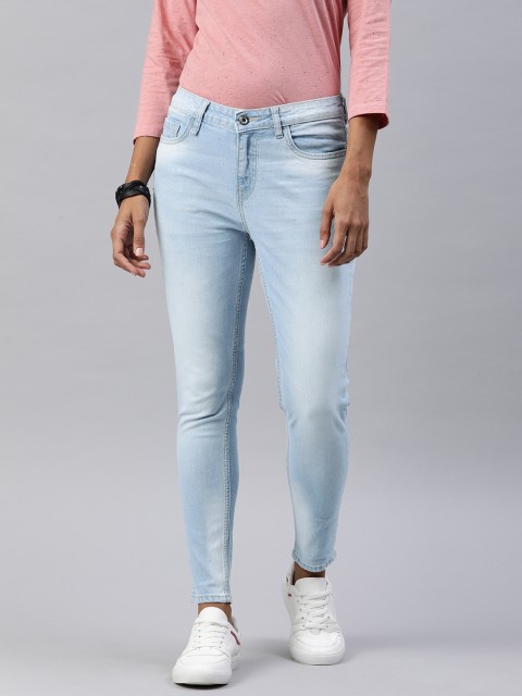 

Roadster Women Blue Skinny Fit Mid-Rise Clean Look Stretchable Jeans