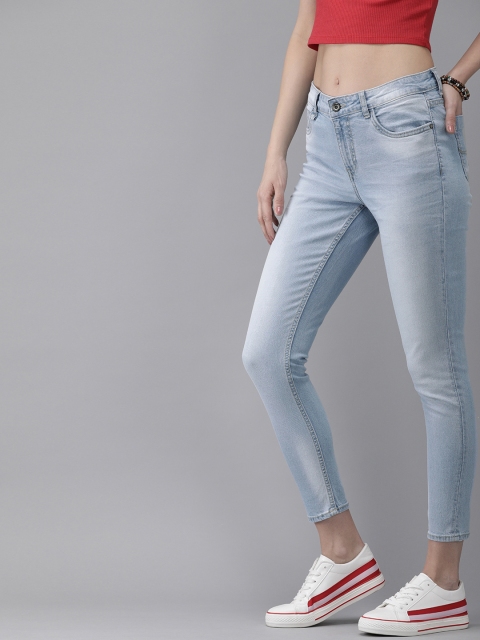 

Roadster Women Blue Skinny Fit Mid-Rise Clean Look Stretchable Jeans