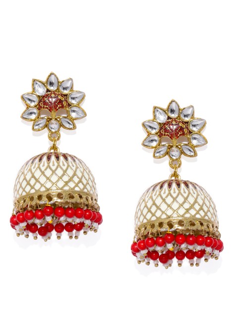 

Fida Women Multicoloured Dome Shaped Jhumkas, Multi
