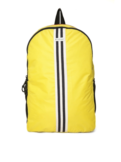 

BAD HABIT Unisex Yellow Solid Backpack