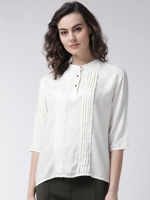 

Rue Collection Women White Solid Top
