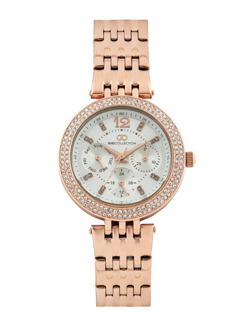 

GIO COLLECTION Women Silver-Toned Dial Watch G2011-33