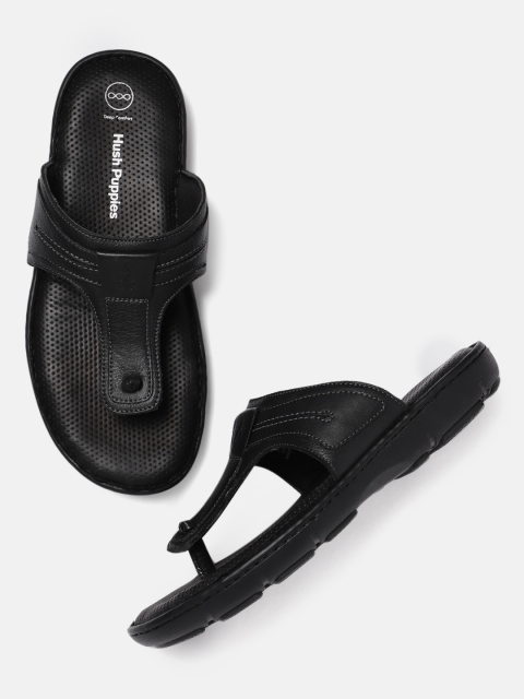 

Hush Puppies Men Black Comfort Sandals