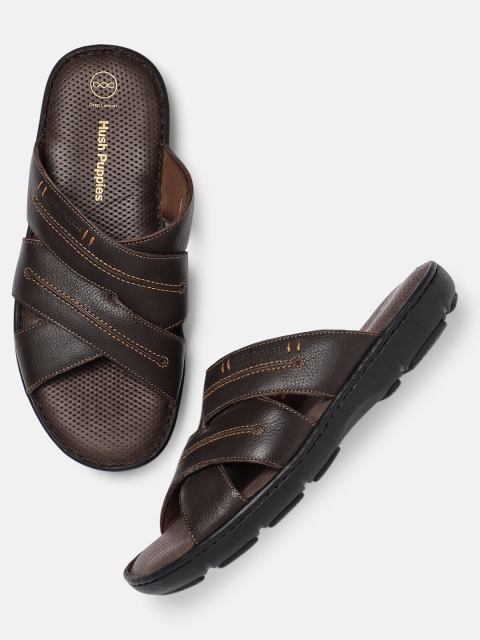 

Hush Puppies Men Brown Comfort Sandals