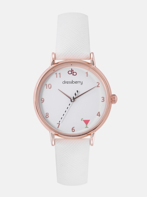 Women White Analogue Watch MFB-PN-SNT-H14