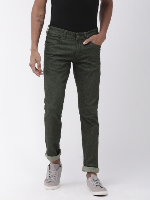 

Park Avenue Men Grey Mod Fit Mid-Rise Clean Look Stretchable Jeans